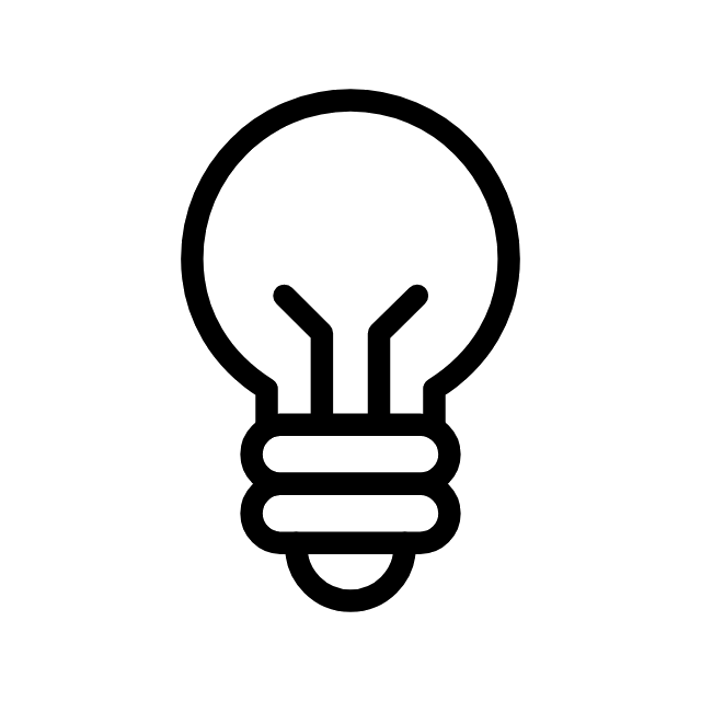 Icône d'une ampoule